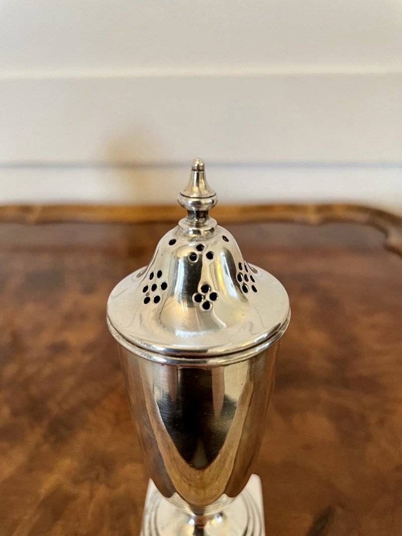 George V Cased Four Piece Solid Sterling Silver Condiment Set by Viners, Sheffield - Image 10